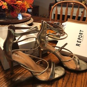 Report strappy sandals size 10. Great condition